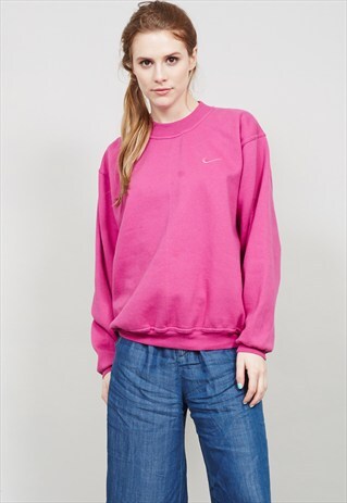 VINTAGE 90'S MAGENTA PINK NIKE SWEATER