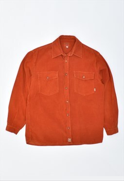 Vintage 90's Corduroy Shirt Orange