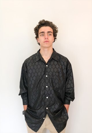 VINTAGE 90'S CRAZY SHIRT IN BLACK