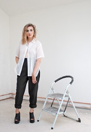ZELLI TAPERED TROUSERS WITH RING DETAIL