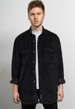 VINTAGE CORDUROY SHIRT BLUE