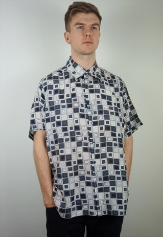 PURE SILK PATTERNED SHIRT