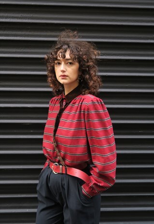 VINTAGE 80'S VALENTINO LAVALIERE BLOUSE