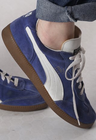 PUMA LIGA TRAINERS UK 9.5, US 10.5 (F1H) 1995 90'S