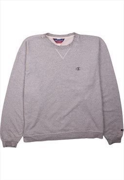 Vintage 90's Champion Sweatshirt Heavyweight Crew Neck Grey