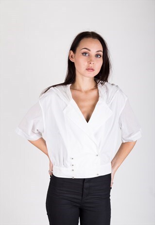 VINTAGE 90S MAX&CO. HOODED BLOUSE