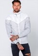 54 Floral Premium Contrast Zip Windrunner Jacket - Grey
