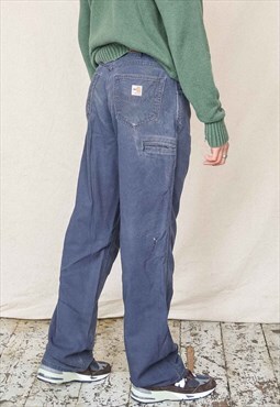 Vintage Carhartt Carpenter Pants Men's Navy Blue