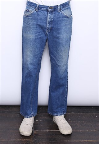 VINTAGE LEE REGULAR FIT BLUE DENIM JEANS