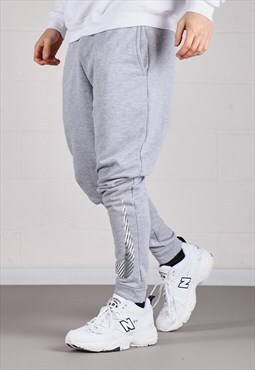 Vintage Nike Joggers in Grey Lounge Sports Trackies Medium