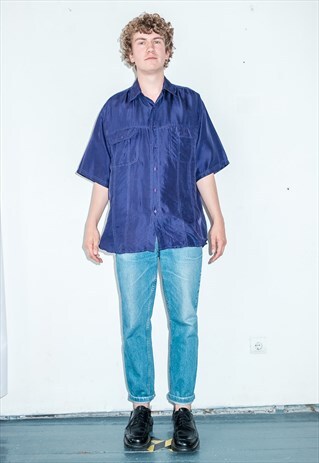 VINTAGE OVERSIZED SILK SHIRT