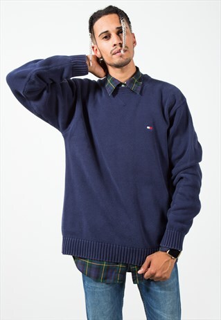 VINTAGE 80S TOMMY HILFIGER KNIT JUMPER / S320