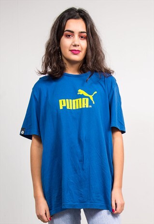 90'S VINTAGE BLUE PUMA T-SHIRT