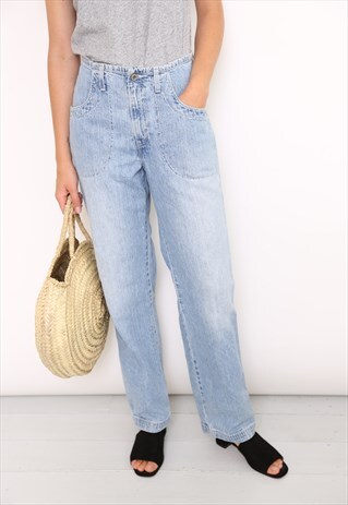 VINTAGE LEVI'S BLUE LOW RISE STRAIGHT LEG JEANS