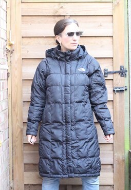 Vintage Y2K The North Face longline puffer in black