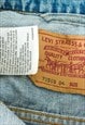 LEVIS STRAUSS M MEN DENIM JACKET SNAP JEAN TRUCKER RETRO 2YK