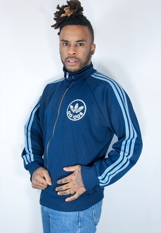 VINTAGE ADIDAS JACKET BLUE