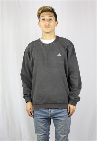 MENS VINTAGE ADIDAS SWEATSHIRT JUMPER LARGE URBAN FESTIVAL