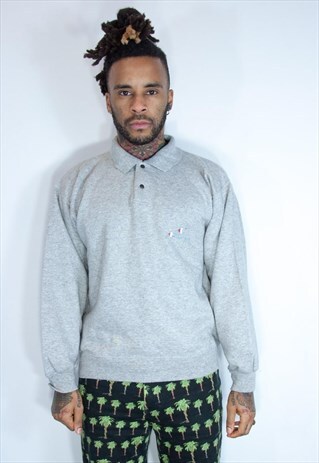 VINTAGE CHAMPION BUTTON SWEATER