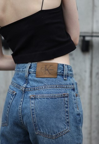 VINTAGE 90'S CK CALVIN KLEIN HIGH WAIST MOM JEANS XS