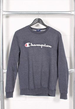 Vintage Champion Sweatshirt in Grey Crewneck Jumper Small