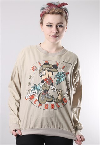 VINTAGE DISNEY MINNIE MOUSE SWEATSHIRT JUMPER MEDIUM