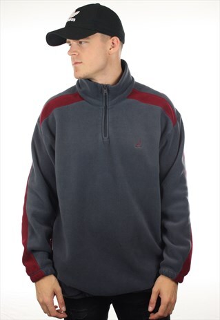 VINTAGE NAUTICA 1/4 ZIP FLEECE TOP