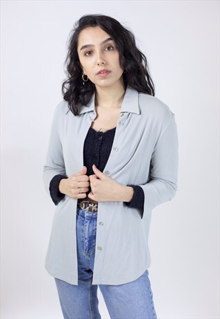 VINTAGE 90'S ICEBERG JEANS GREY SHIRT