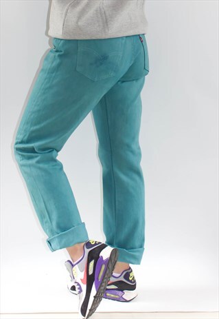 VINTAGE 90'S SLIM FIT TURQUOISE 501 LEVI'S