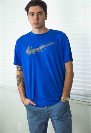 VINTAGE NIKE T-SHIRT LOGO 90S L 5.5