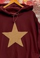 HAND MADE CORD STAR HOODIE