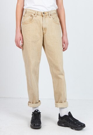 VINTAGE BEIGE LEVI'S 545 FIT DENIM JEANS