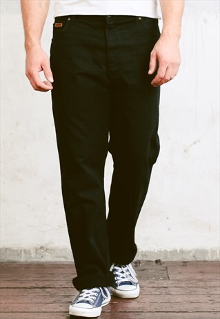 VINTAGE 90S BLACK WRANGLER JEANS