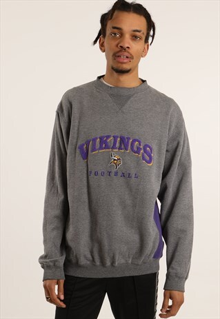 VINTAGE PUMA EMBROIDERED VIKINGS SWEATSHIRT