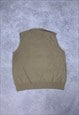 DOCKERS KNITTED SWEATER VEST ABSTRACT PATTERNED KNIT