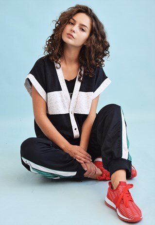 80'S RETRO SPORTS ATHLEISURE GILET JACKET