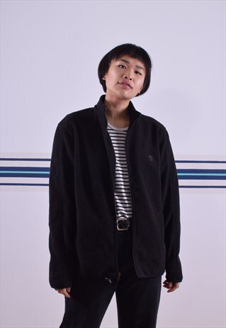 BLACK TIMBERLAND ZIP-UP FLEECE