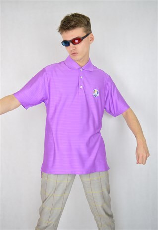 VINTAGE PINK ADIDAS SPORTS RAVE POLO SHIRT