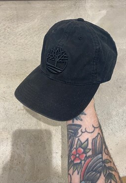 Vintage Timberland Embroidered Black Hat Cap