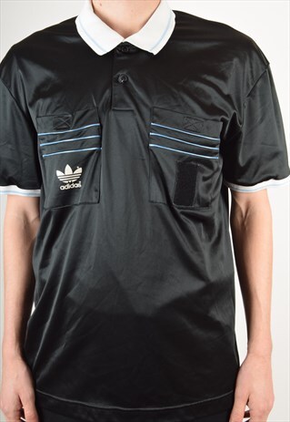VINTAGE ADIDAS REFEREE FOOTBALL SHIRT MADE IN FRANCE (2951)