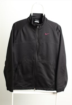 Vintage Nike Sportswear Track Therma-Fit Jacket Logo Black