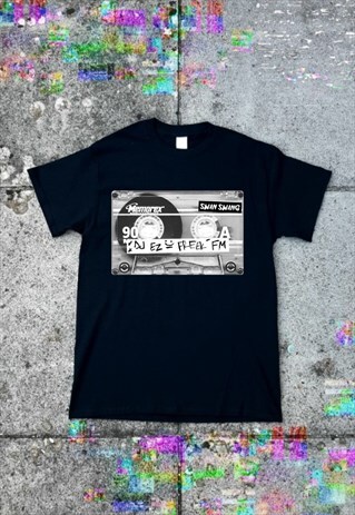 DJ EZ FREEK FM T SHIRT BLACK