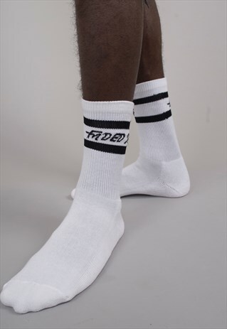 LOGO COTTON SOCKS WITH STRIPE
