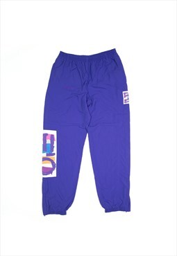 ADIDAS Sport Track Pants Purple 80s Tapered Womens S W28 L31