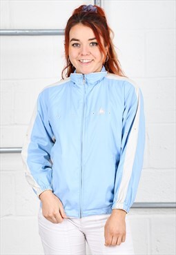 Vintage Le Coq Sportif Jacket Blue Windbreaker Coat Medium