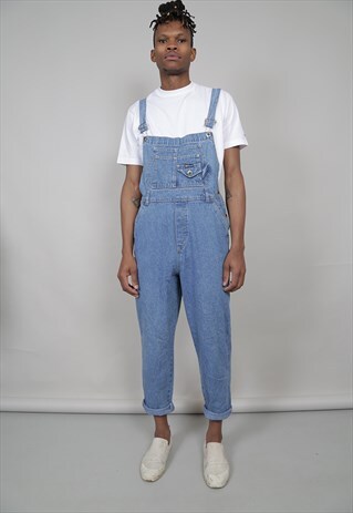 VINTAGE ROUTE 66 BUTTON POCKET 90'S MID-WASH DUNGAREES