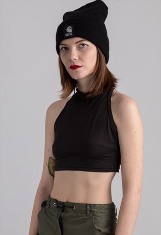 SLEEK BLACK CROP TOP