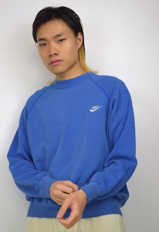 VINTAGE 90S NIKE BLUE SWEATSHIRT
