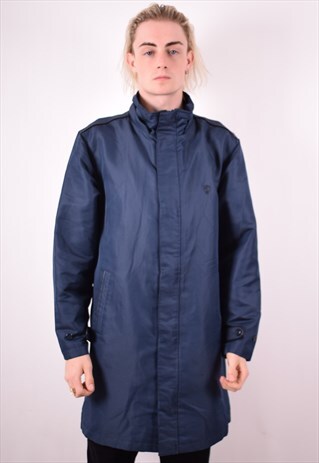 LAMBORGHINI MENS VINTAGE JACKET MEDIUM BLUE 90S