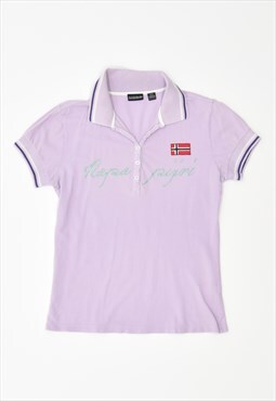 Vintage Napapijri Polo Shirt Purple